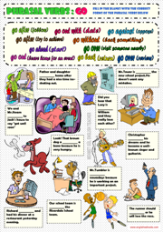 Phrasal Verbs ESL Printable Worksheets and Exercises